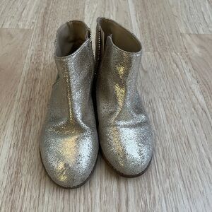 Janie and Jack Kids Glittery Gold Boots